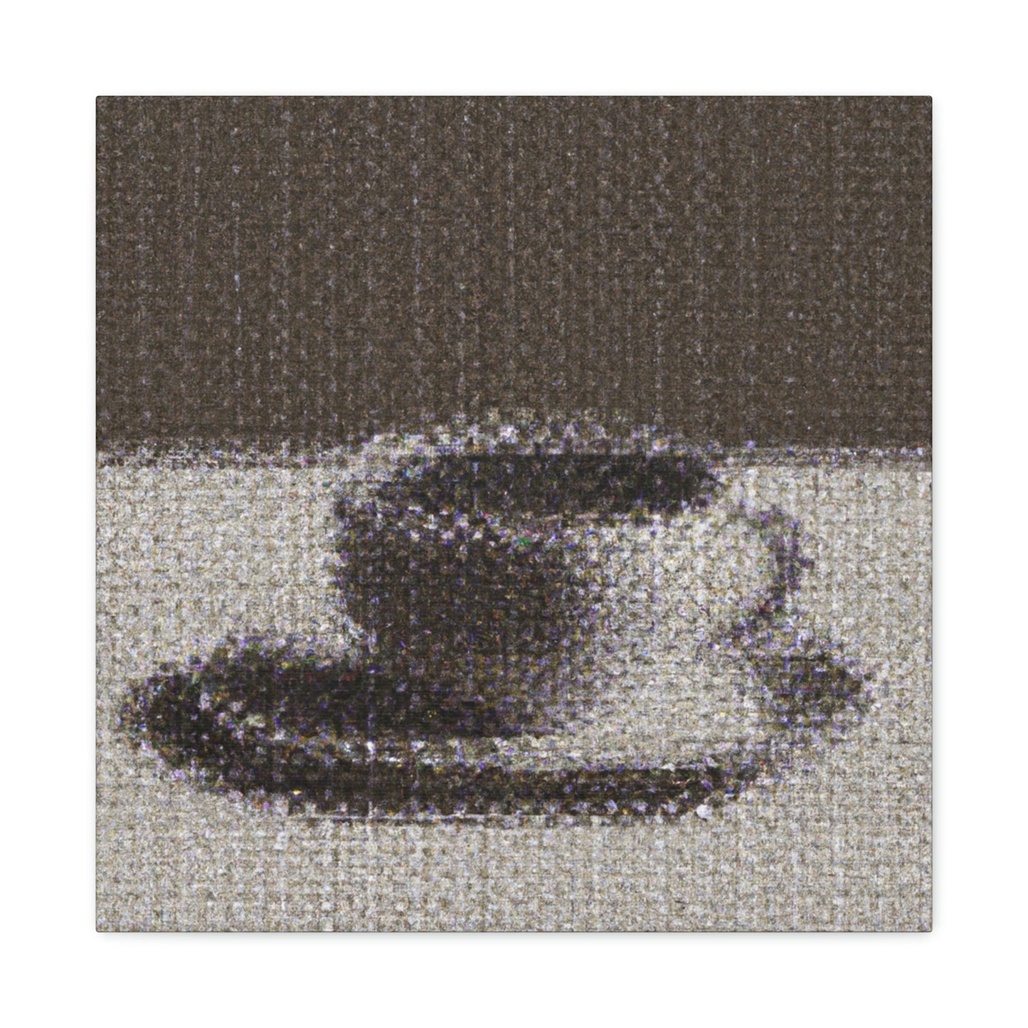 Coffee in Pointillism - Canvas