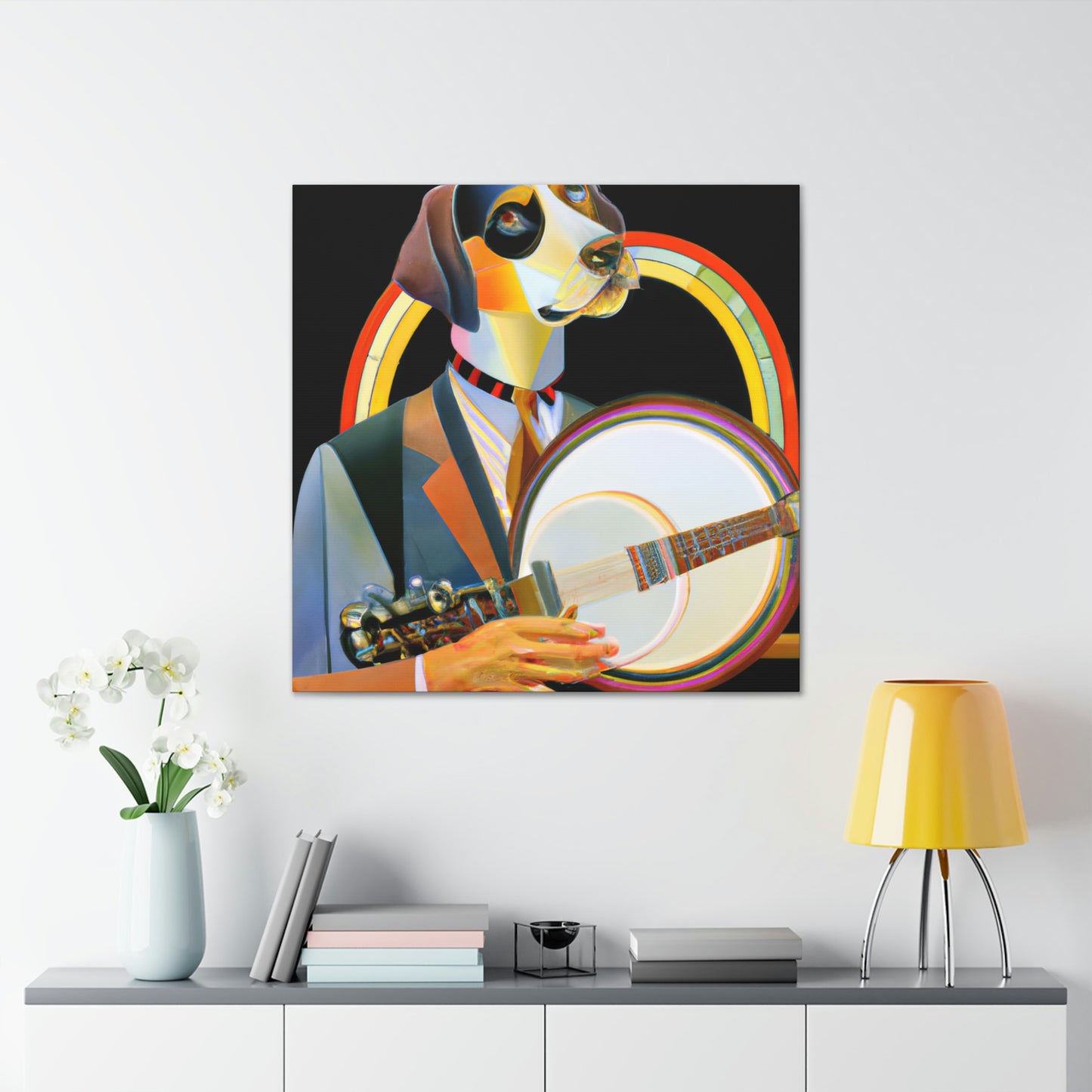 "Banjo Strumming Sunshine" - Canvas