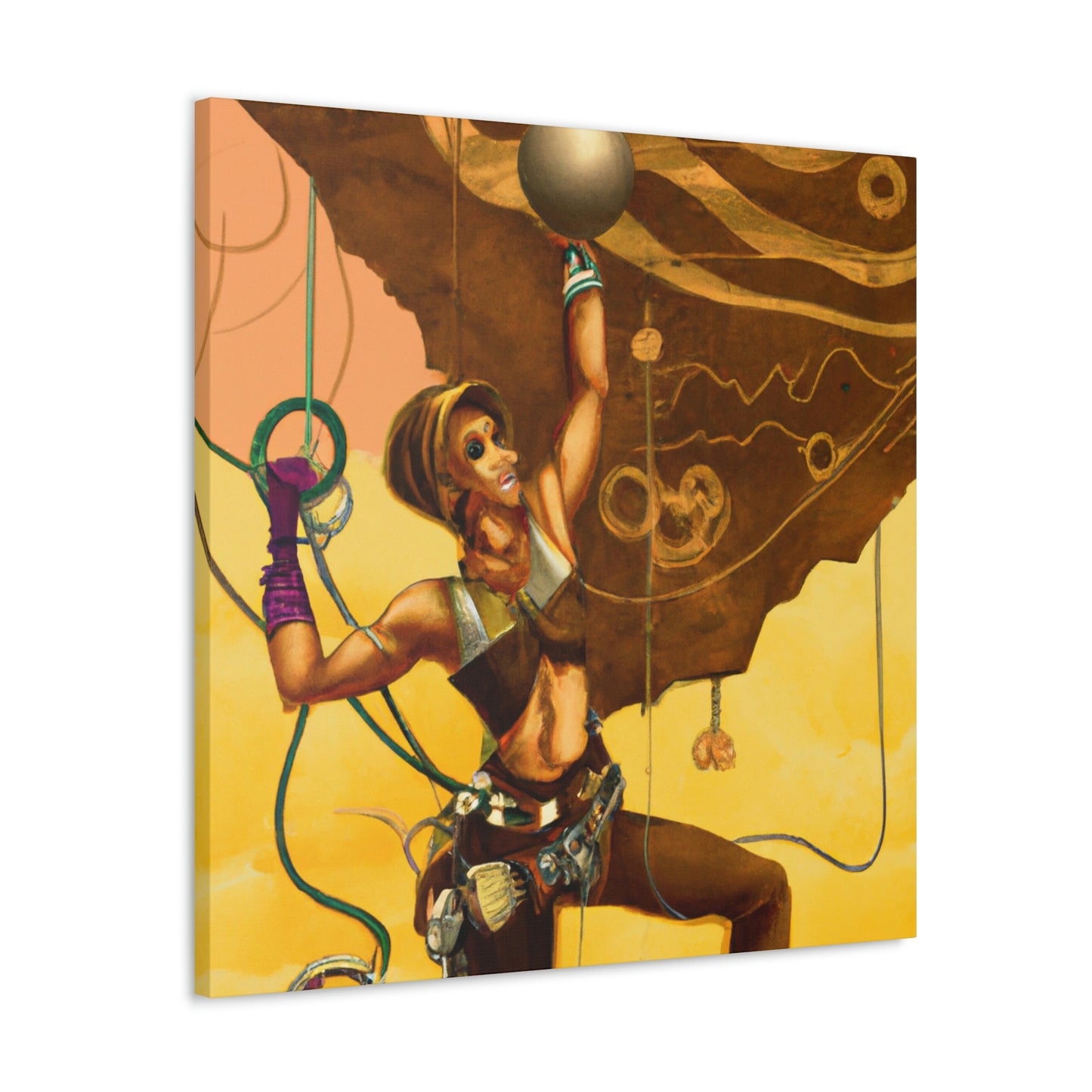 Climbing the Clockwork Mountains - Canvas