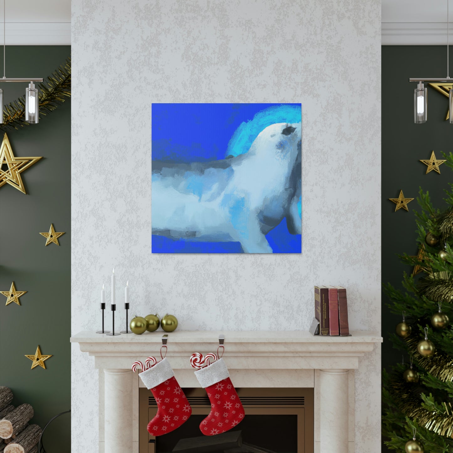 "Harp Seal in Expressionism" - Canvas