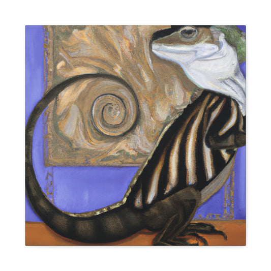 "Limbless Lavish Lizard" - Canvas