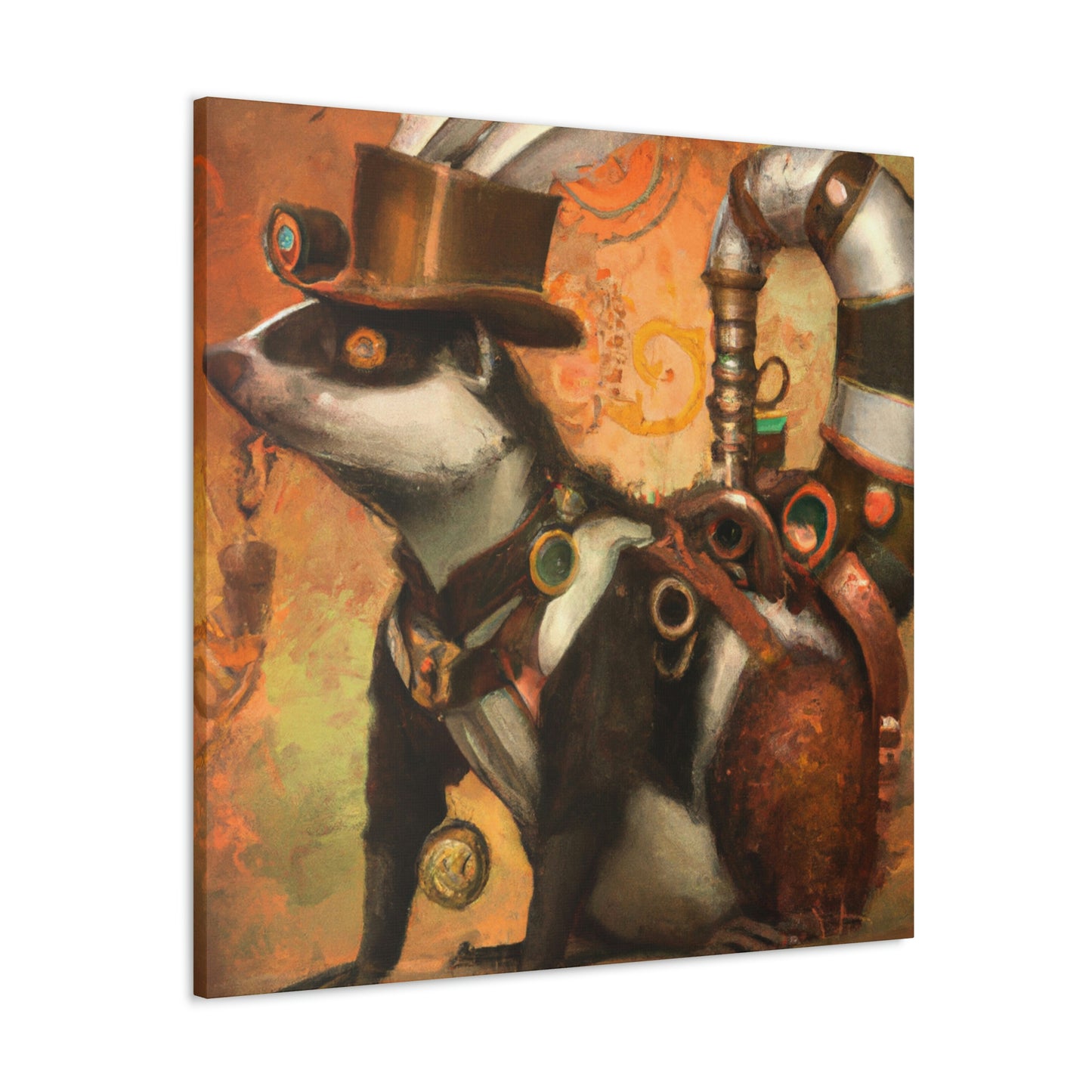 Skunk In Steam-Time - Canvas