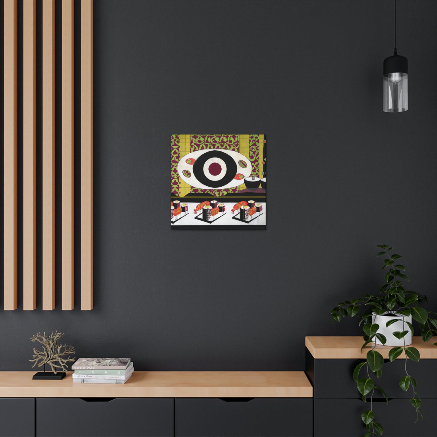 "Sushi Art Deco Dance" - Canvas