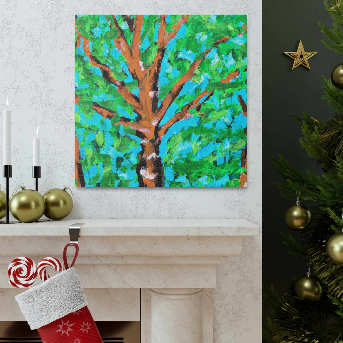 Beech Tree Expressionism - Canvas