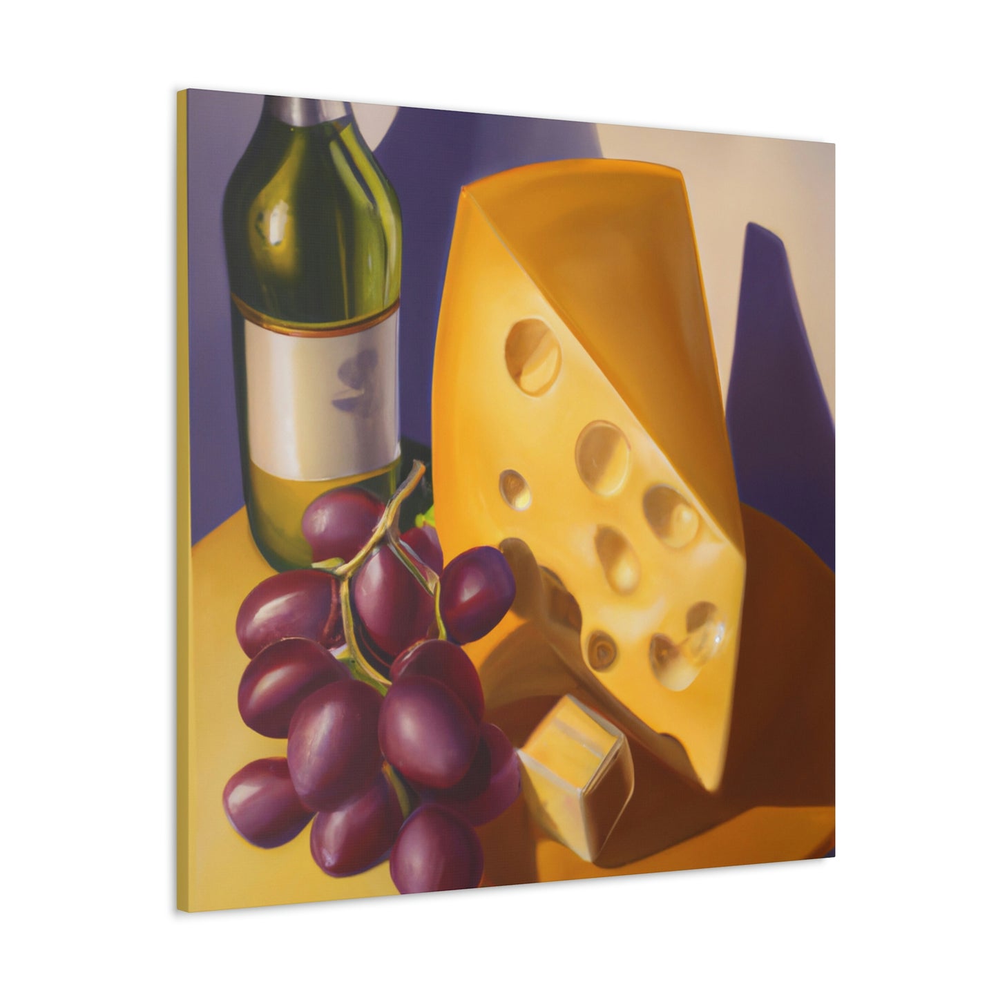 Cheese and Grapes Feast - Canvas