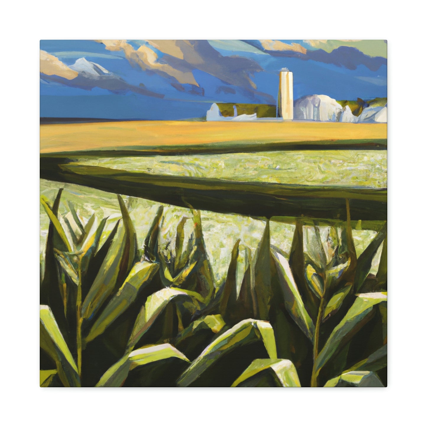 "Corn Field Harmony Scene" - Canvas