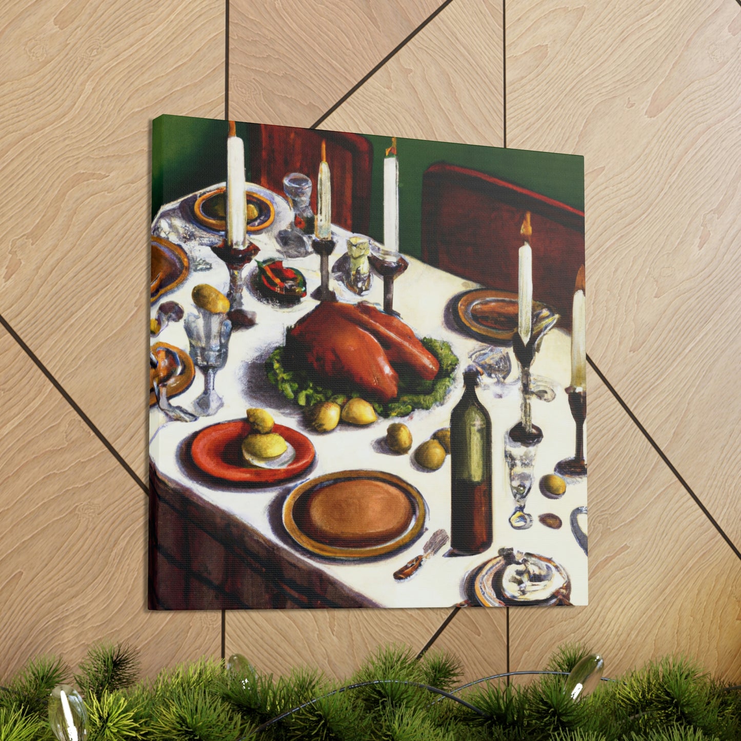 Family's Evening Meal - Canvas