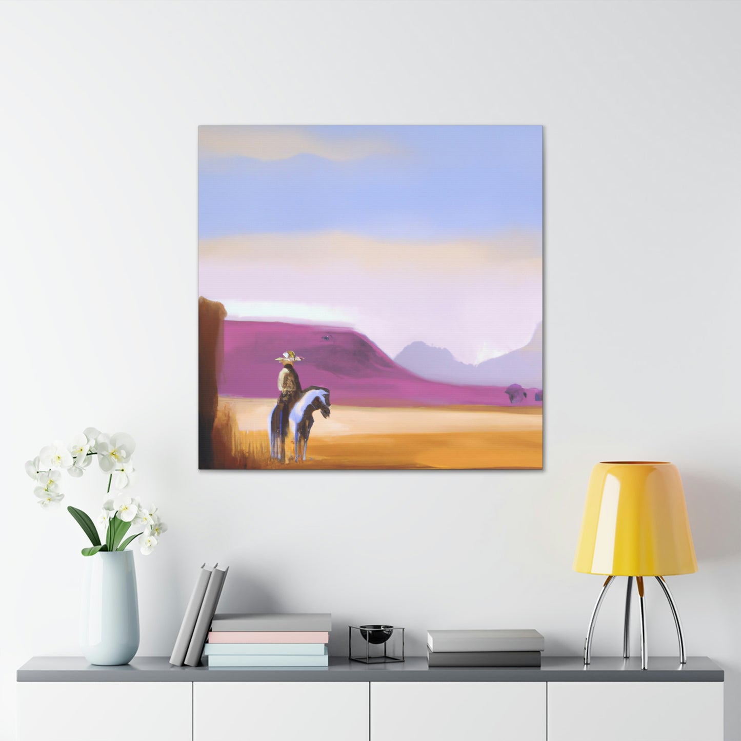 "Western Dusk Landscape" - Canvas