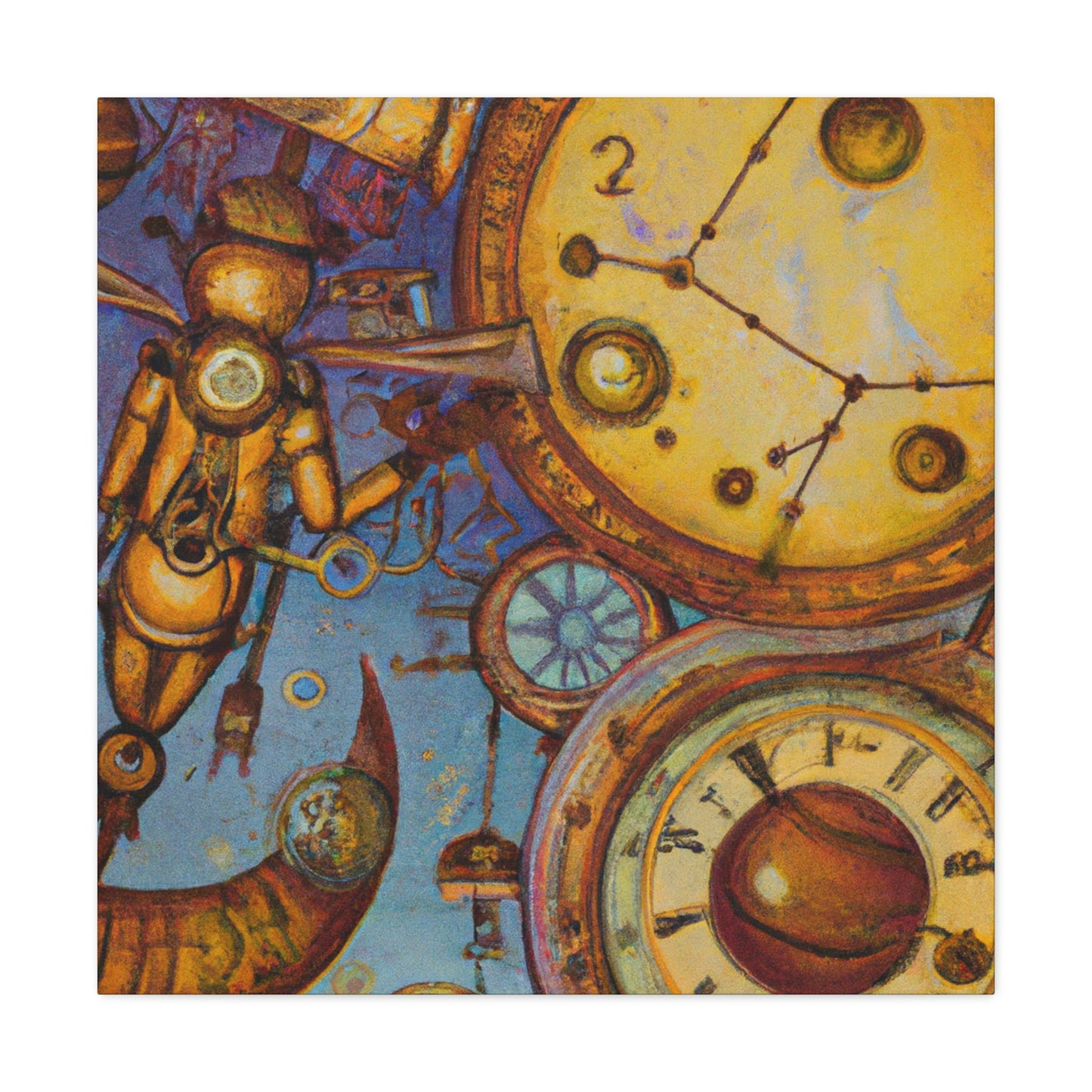 "Eternal Mercurial Clockwork" - Canvas