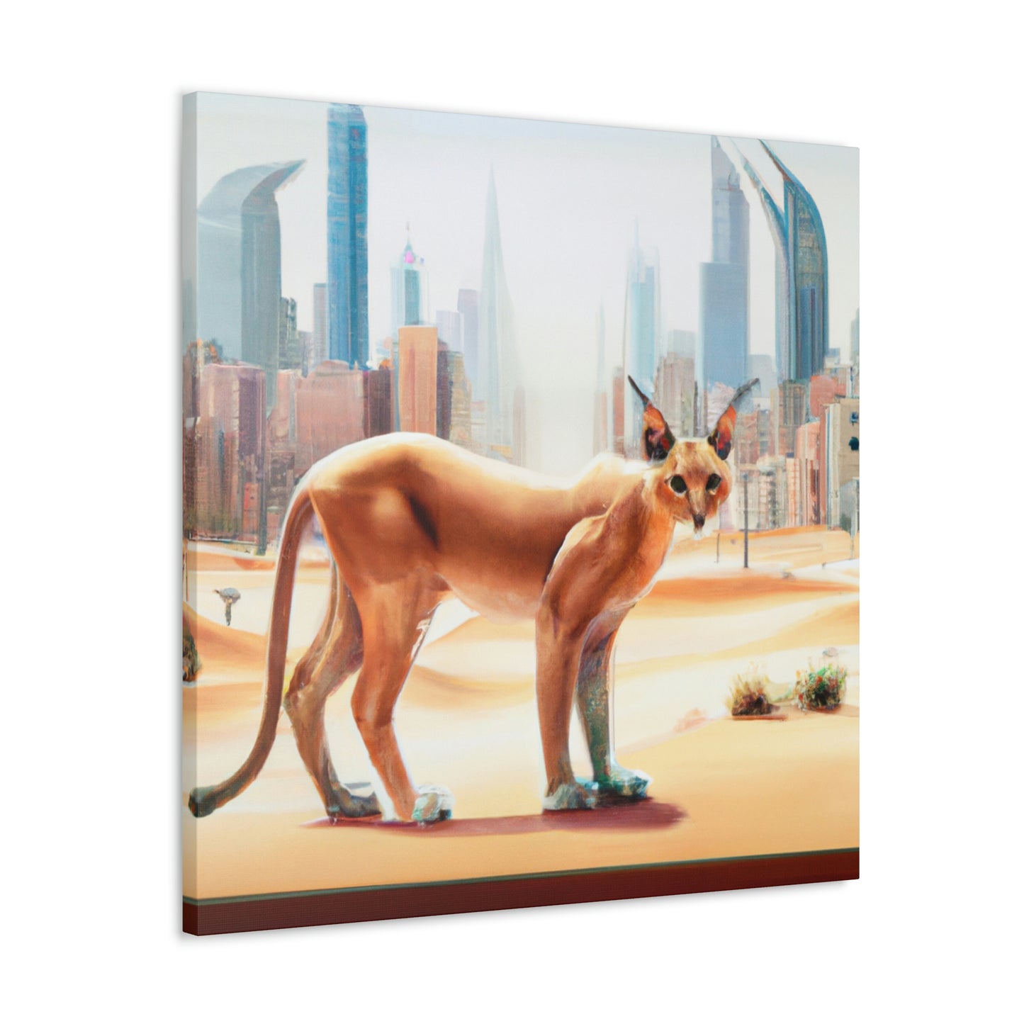 "Caracal in the City" - Canvas