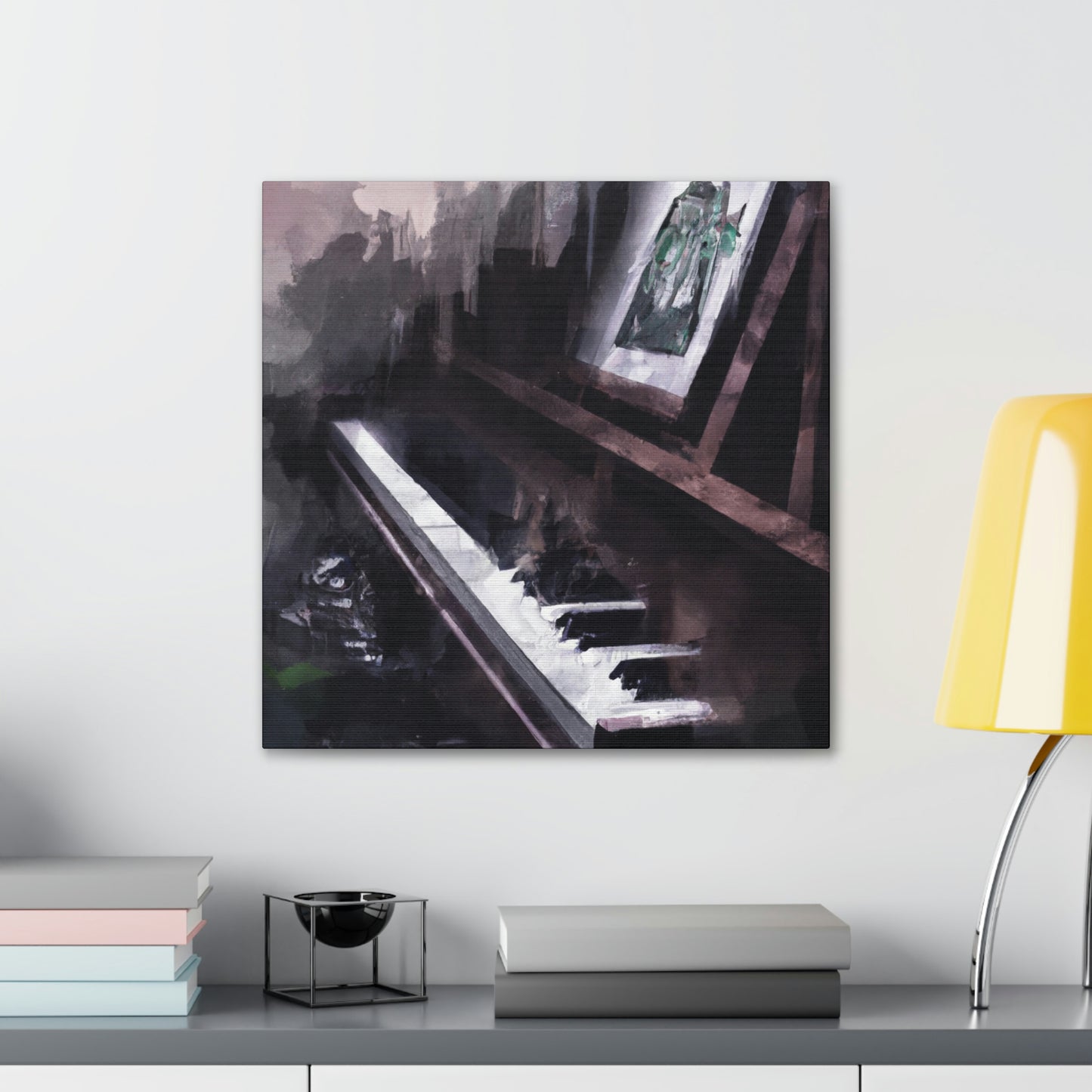 Piano in Reflection - Canvas