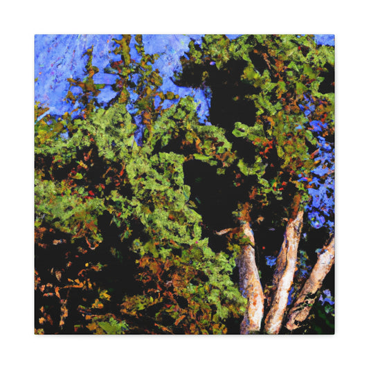 "Cedar Tree Expressionism" - Canvas