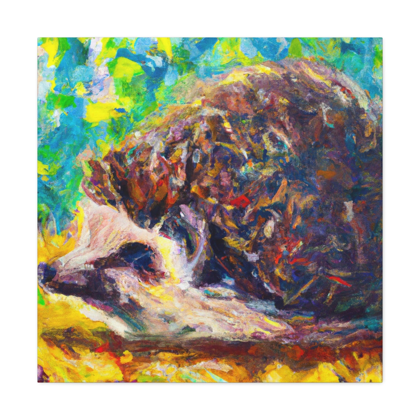 Hedgehogs In Impressionism - Canvas