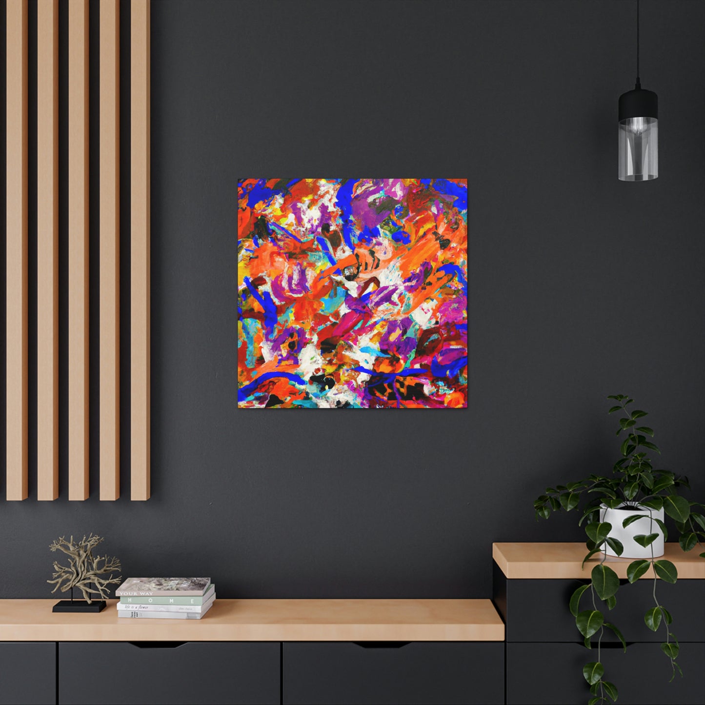 Dawn's Mystic Embrace - Canvas