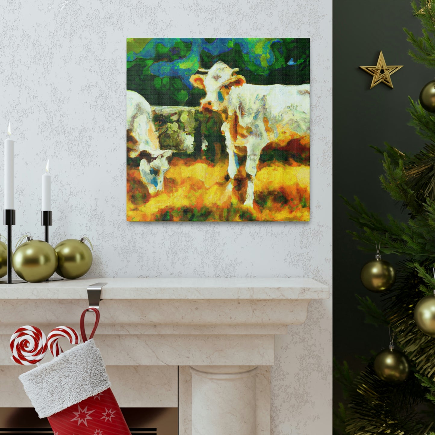 "Jersey Cow Visionary" - Canvas