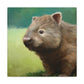 "Wombat in Landscape" - Canvas