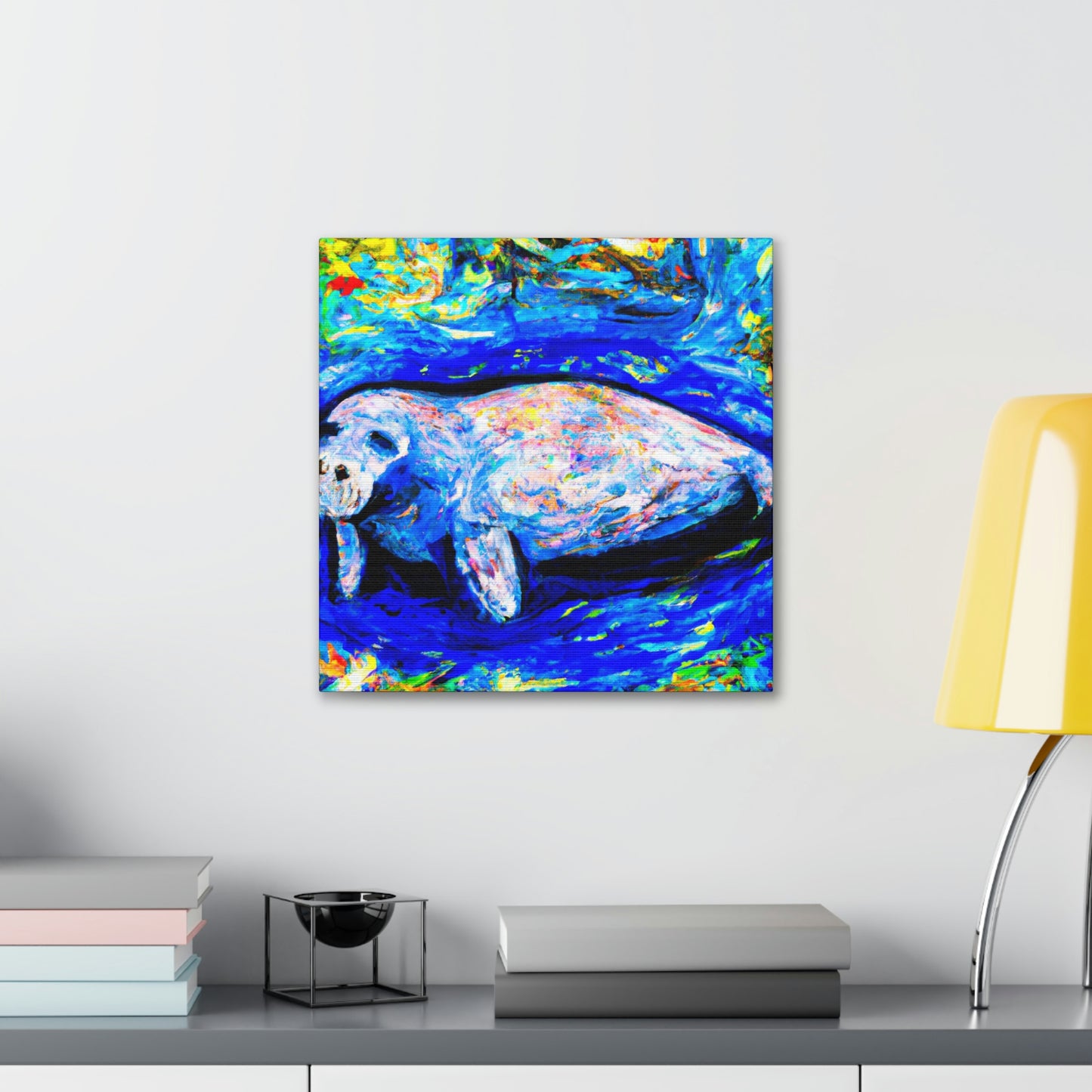 Manatee in Expressionism - Canvas