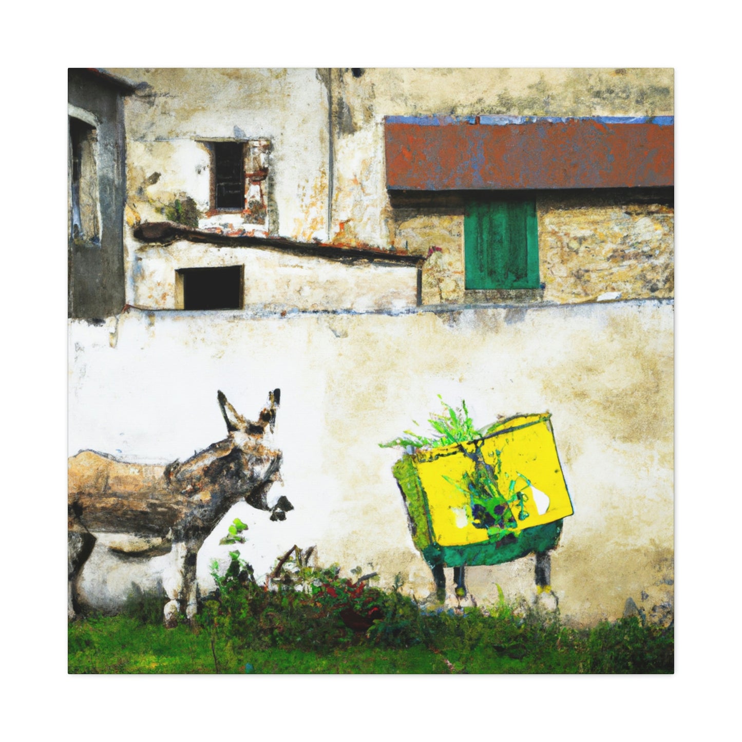 "Donkey Street Mural" - Canvas