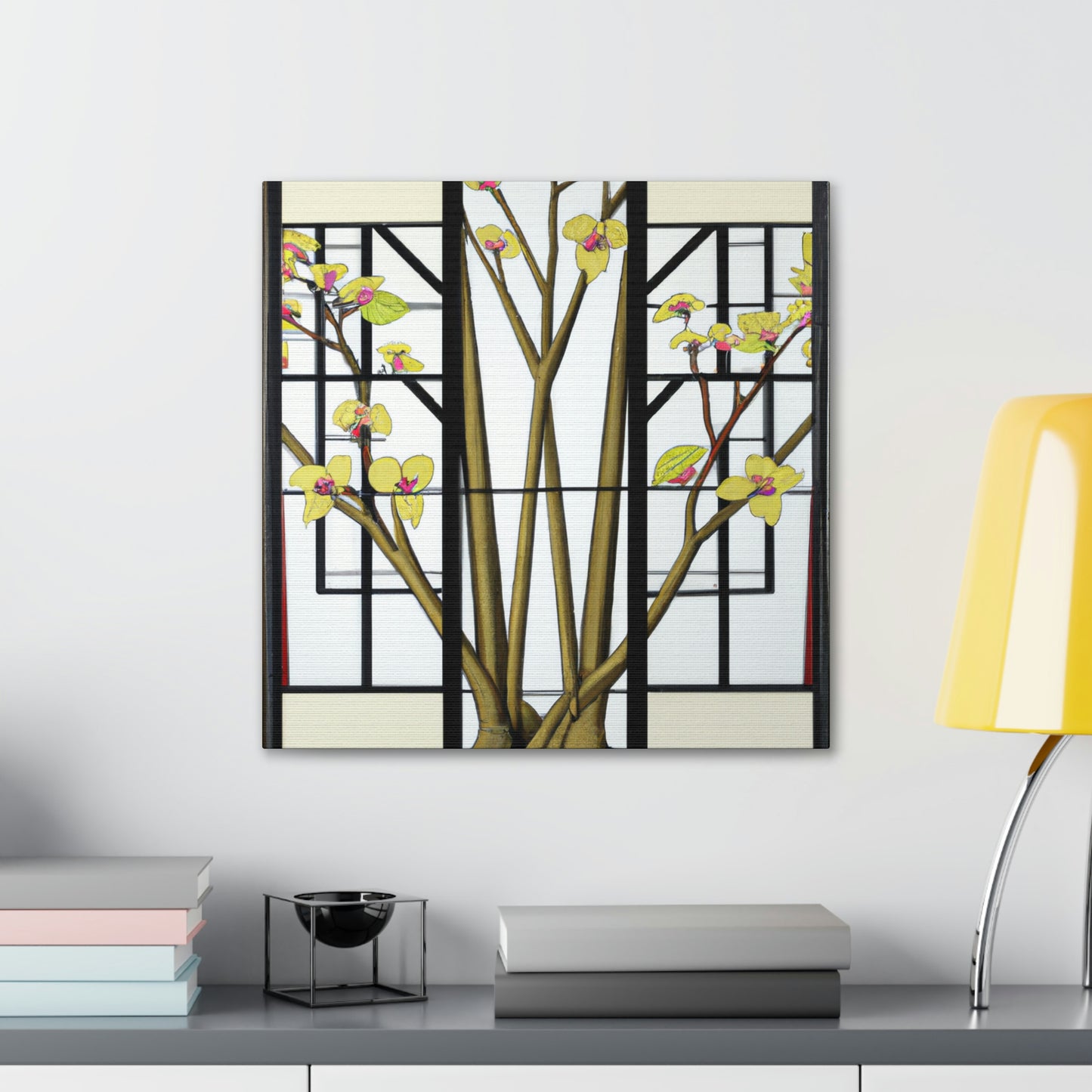 Vibrant Deco Dogwood - Canvas