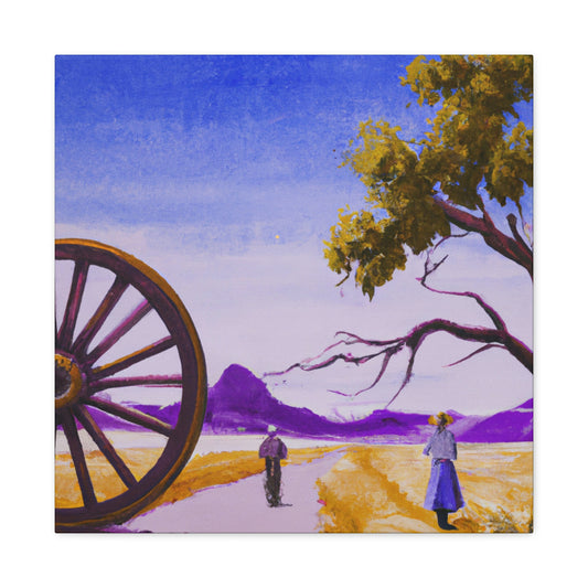 "Wagon Wheel Opulence" - Canvas