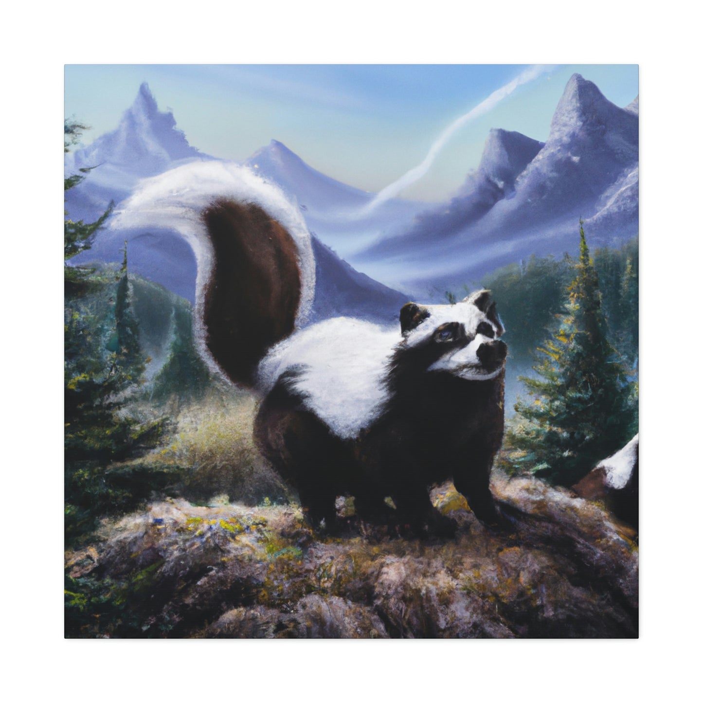 Skunk in Baroque. - Canvas