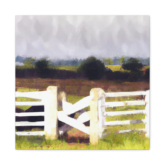 "Fence in the Barnyard" - Canvas