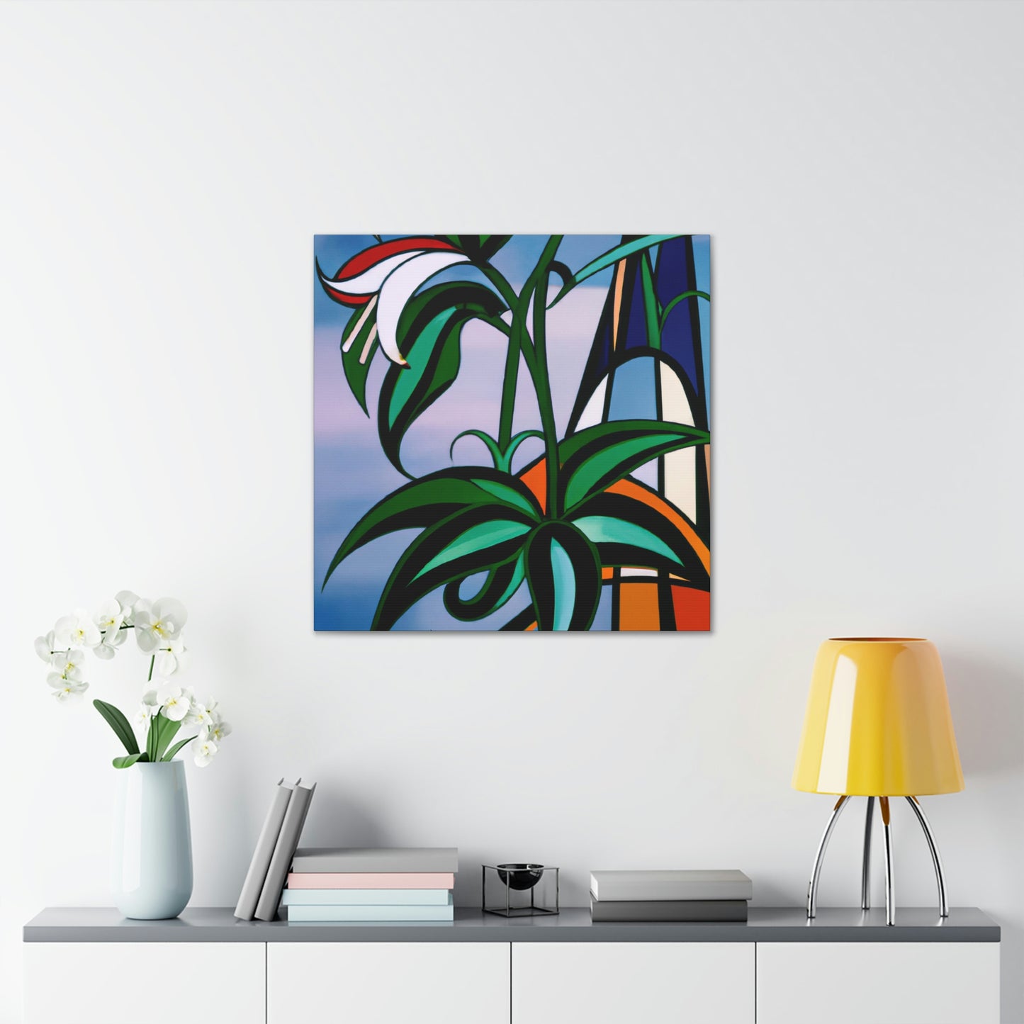 "Lily in Art Deco" - Canvas