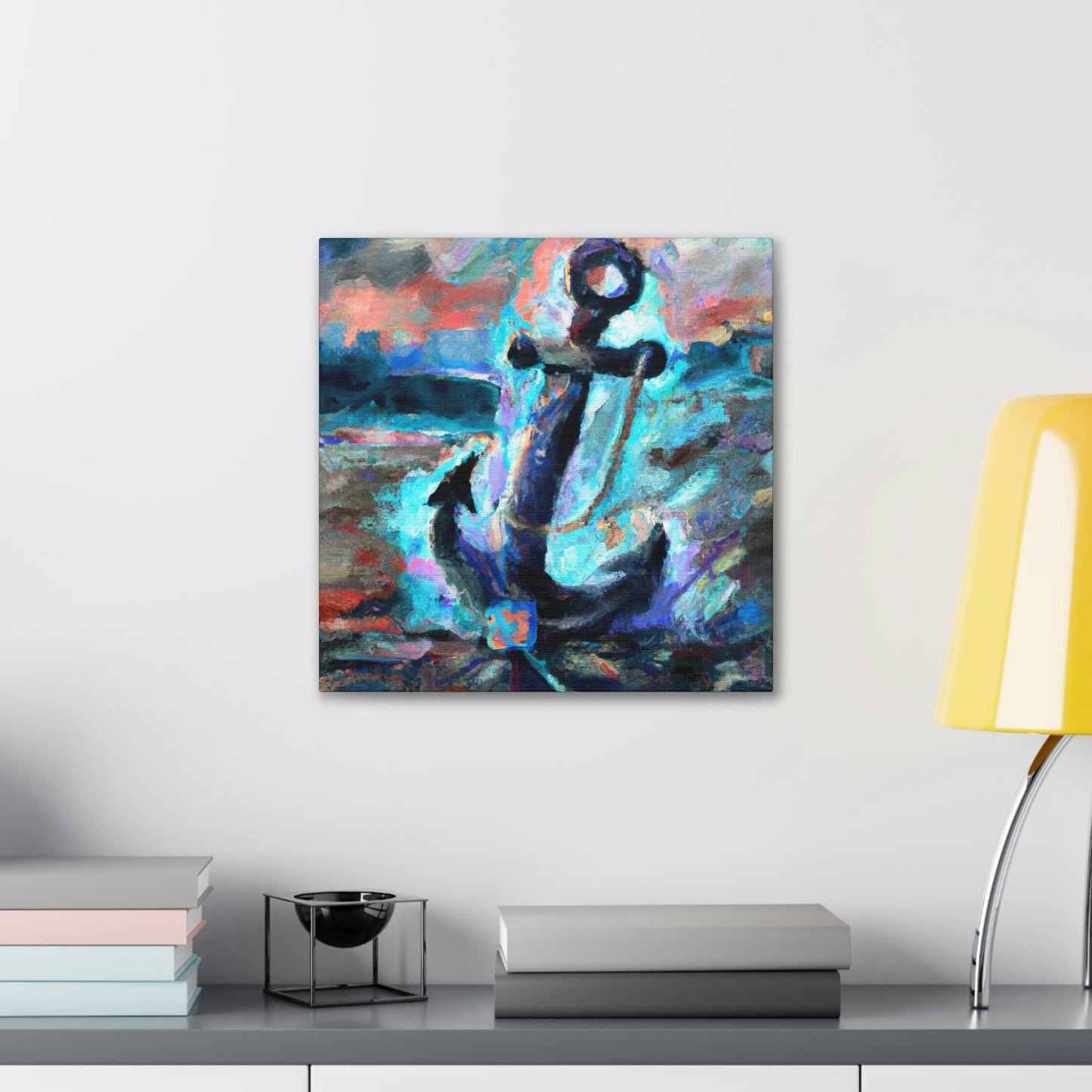 Anchor in Awoken Storm - Canvas