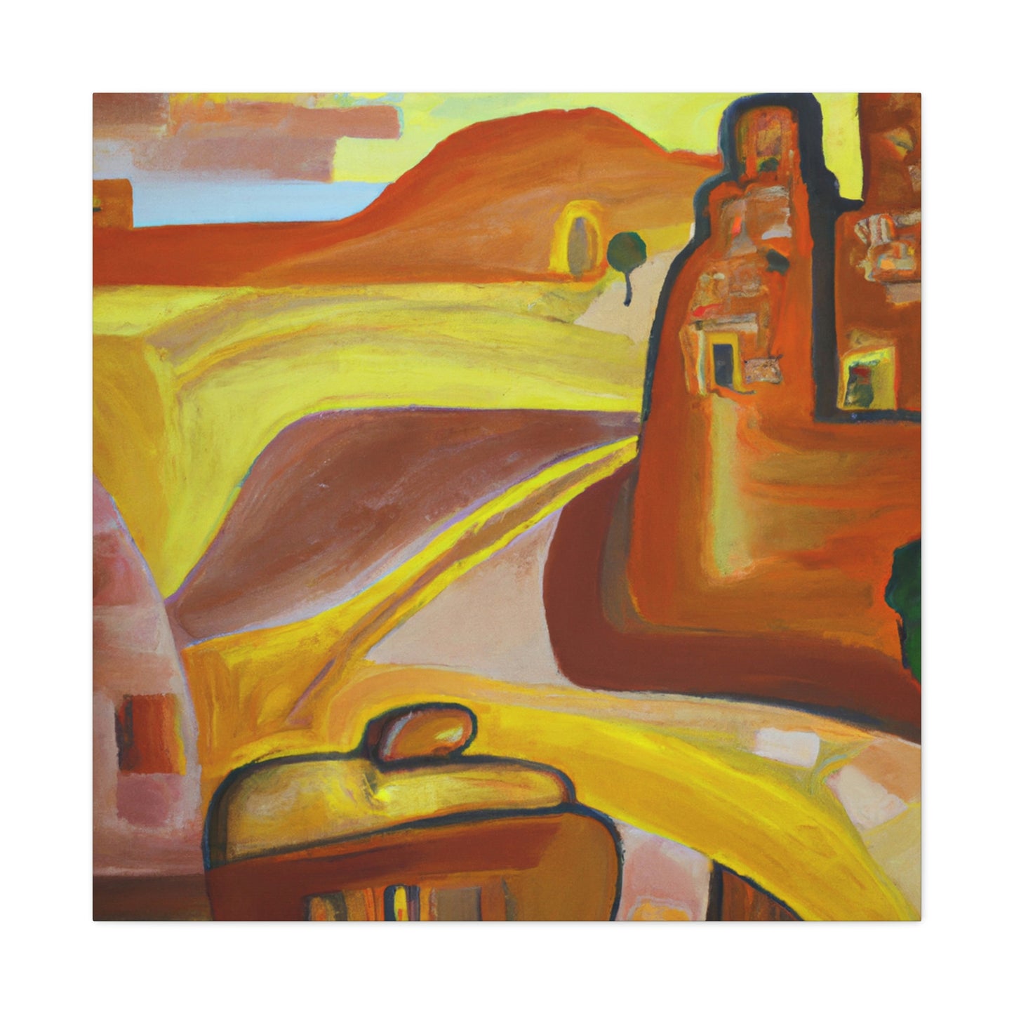 Desert in Expressionism - Canvas