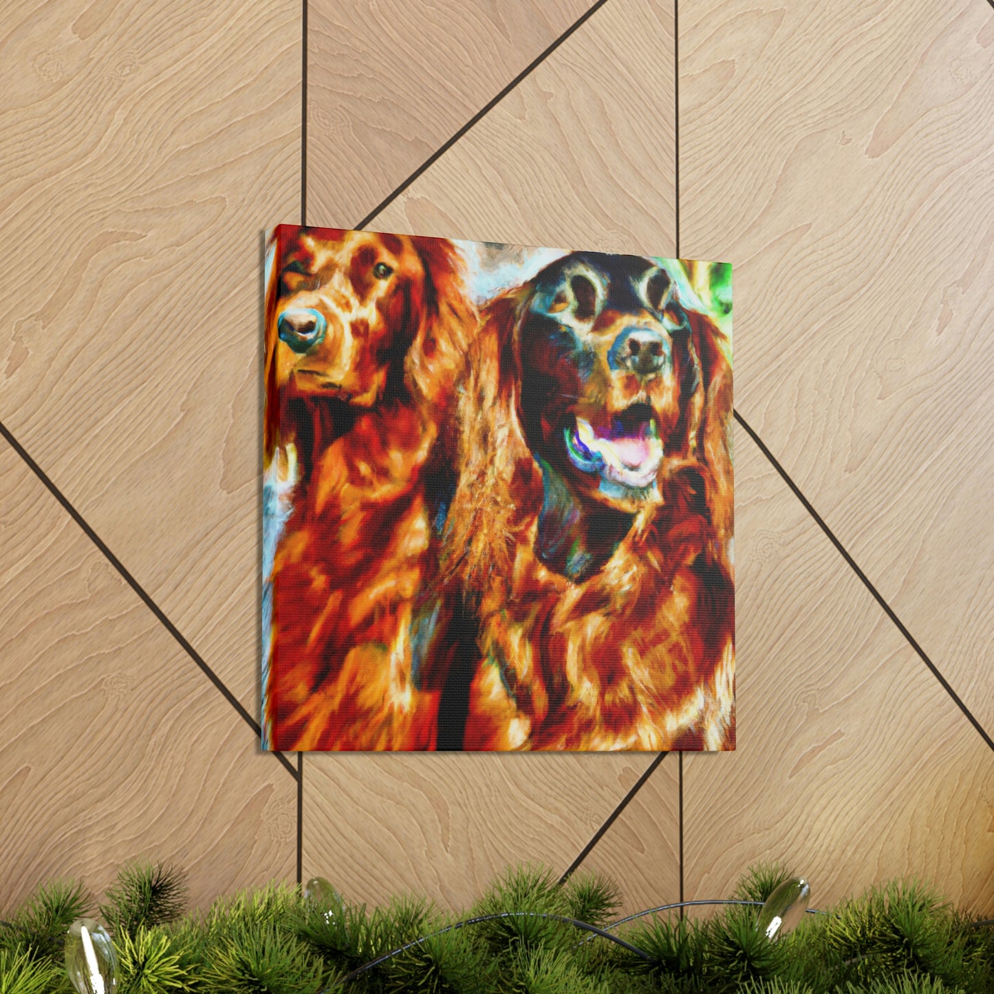 Irish Setter Symphony. - Canvas