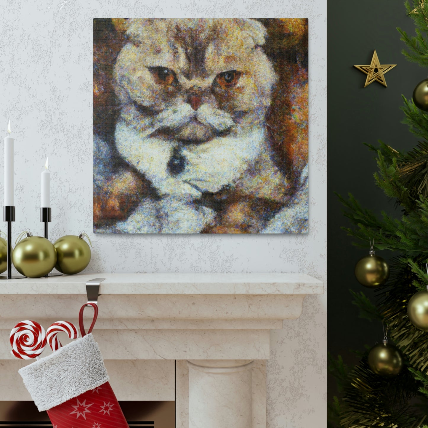 Scottish Fold Reflection - Canvas