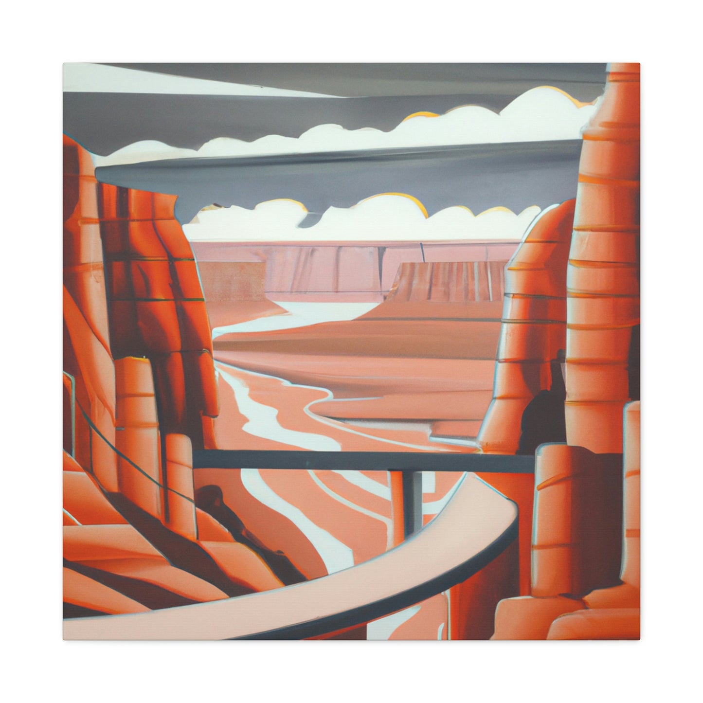 "Canyon of Art Deco" - Canvas