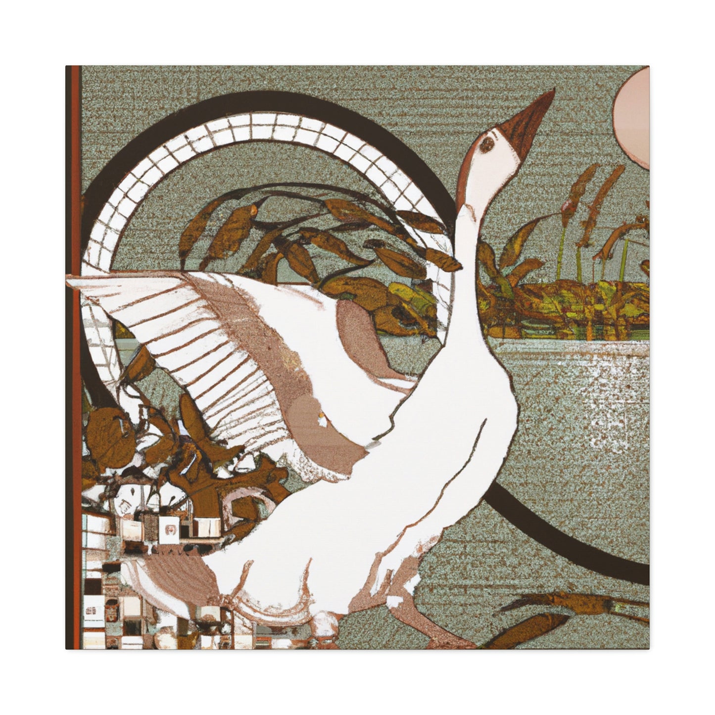 Goose in Art Nouveau - Canvas