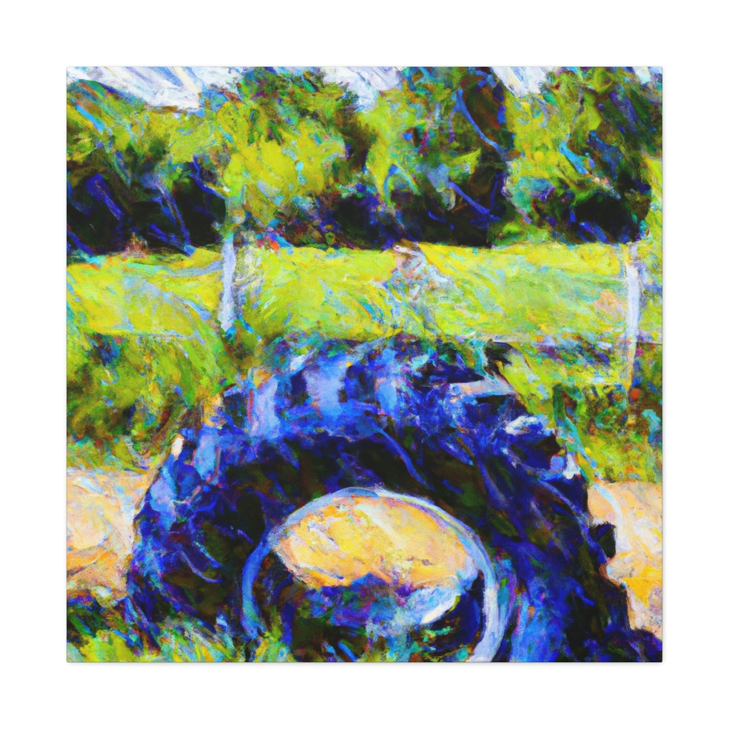 Tire in Impressionism - Canvas