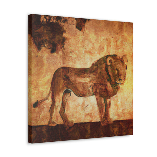 Lion in Deco Style - Canvas