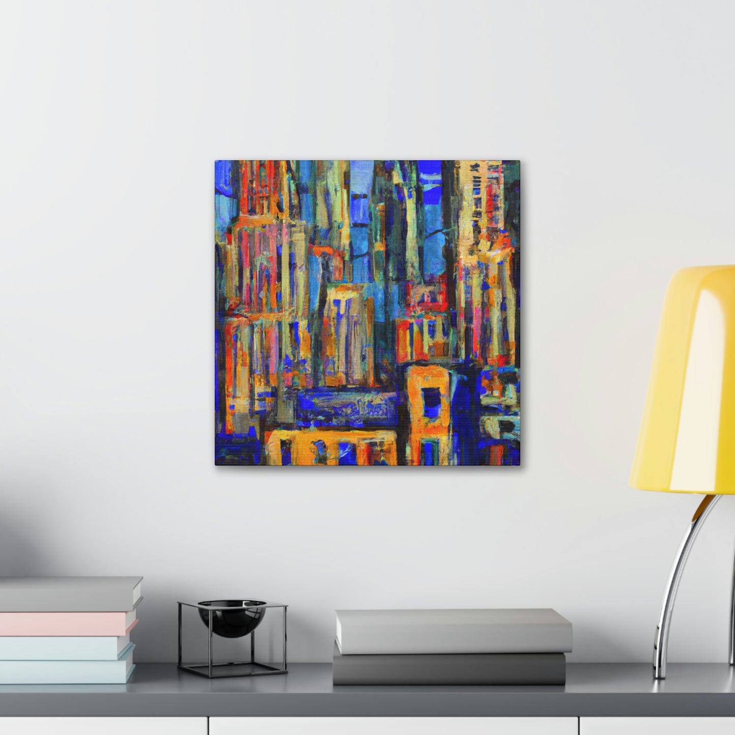 "Sculpted Art Deco Bliss" - Canvas