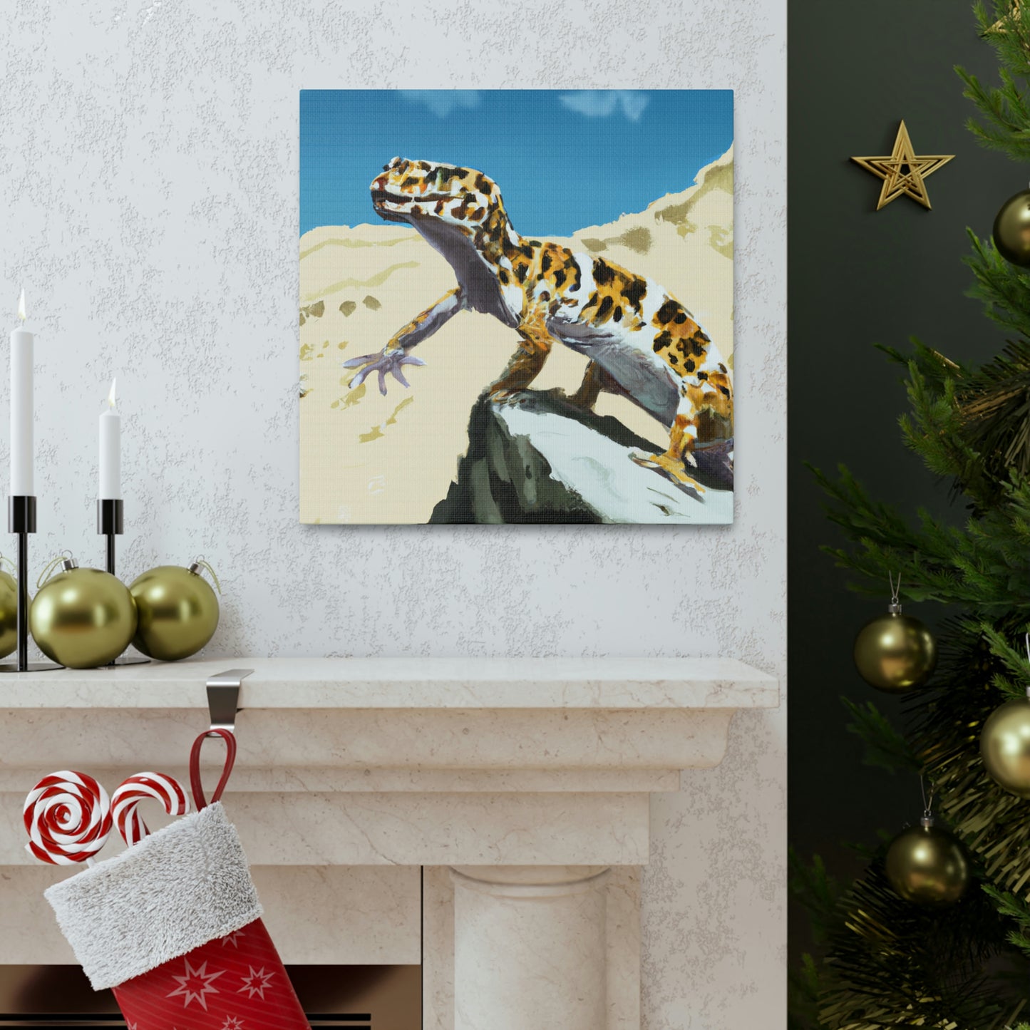 Leopard Gecko Elegance - Canvas