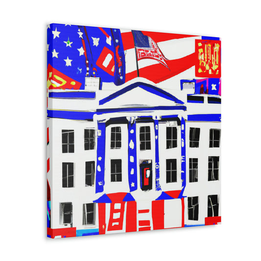 "White House, Deco Style" - Canvas