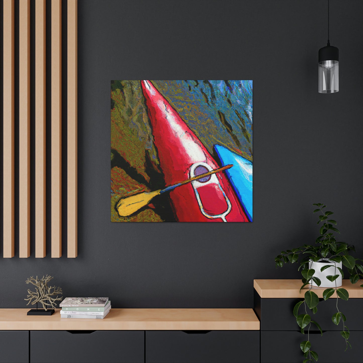 Kayak in Deco Style - Canvas