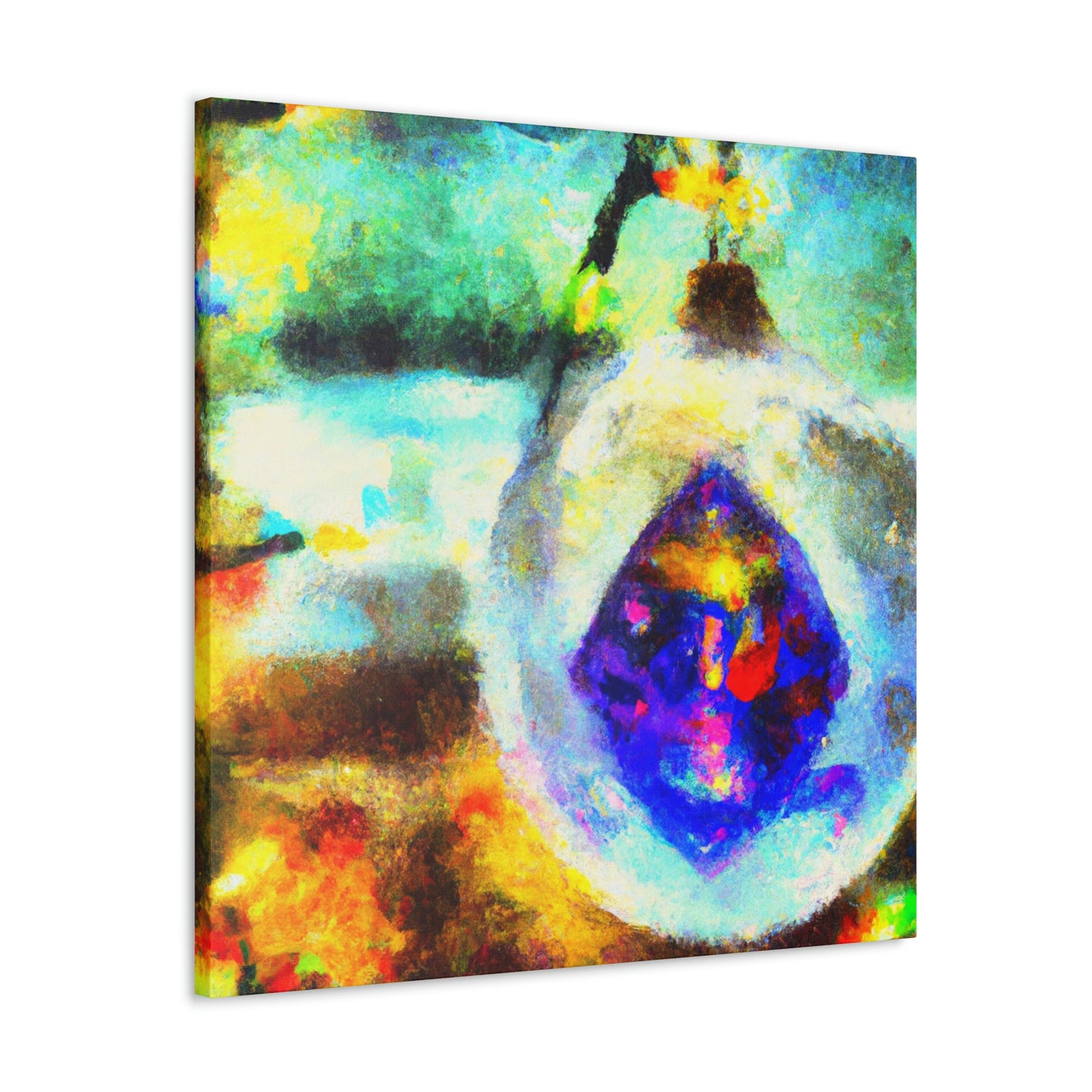 "Glimmering Christmas Ornament" - Canvas