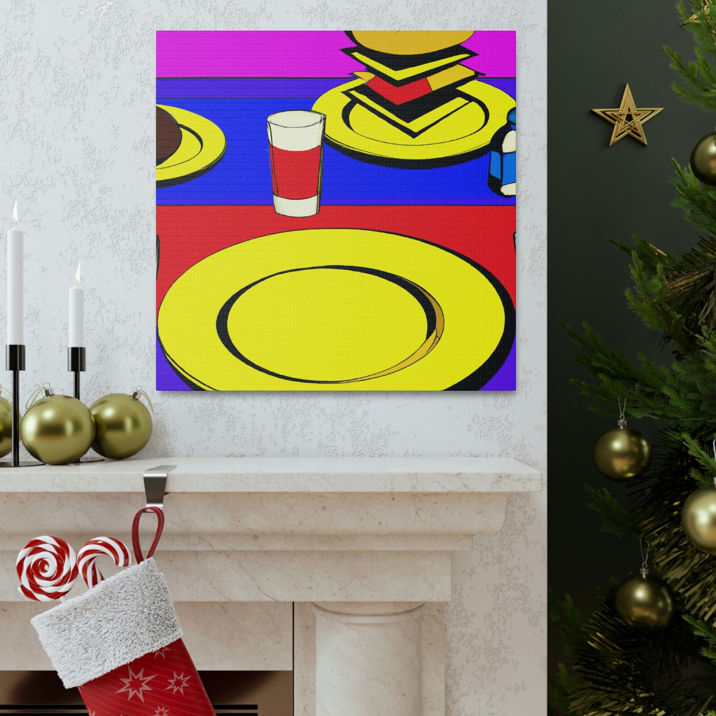 Dining in Pop Art - Canvas