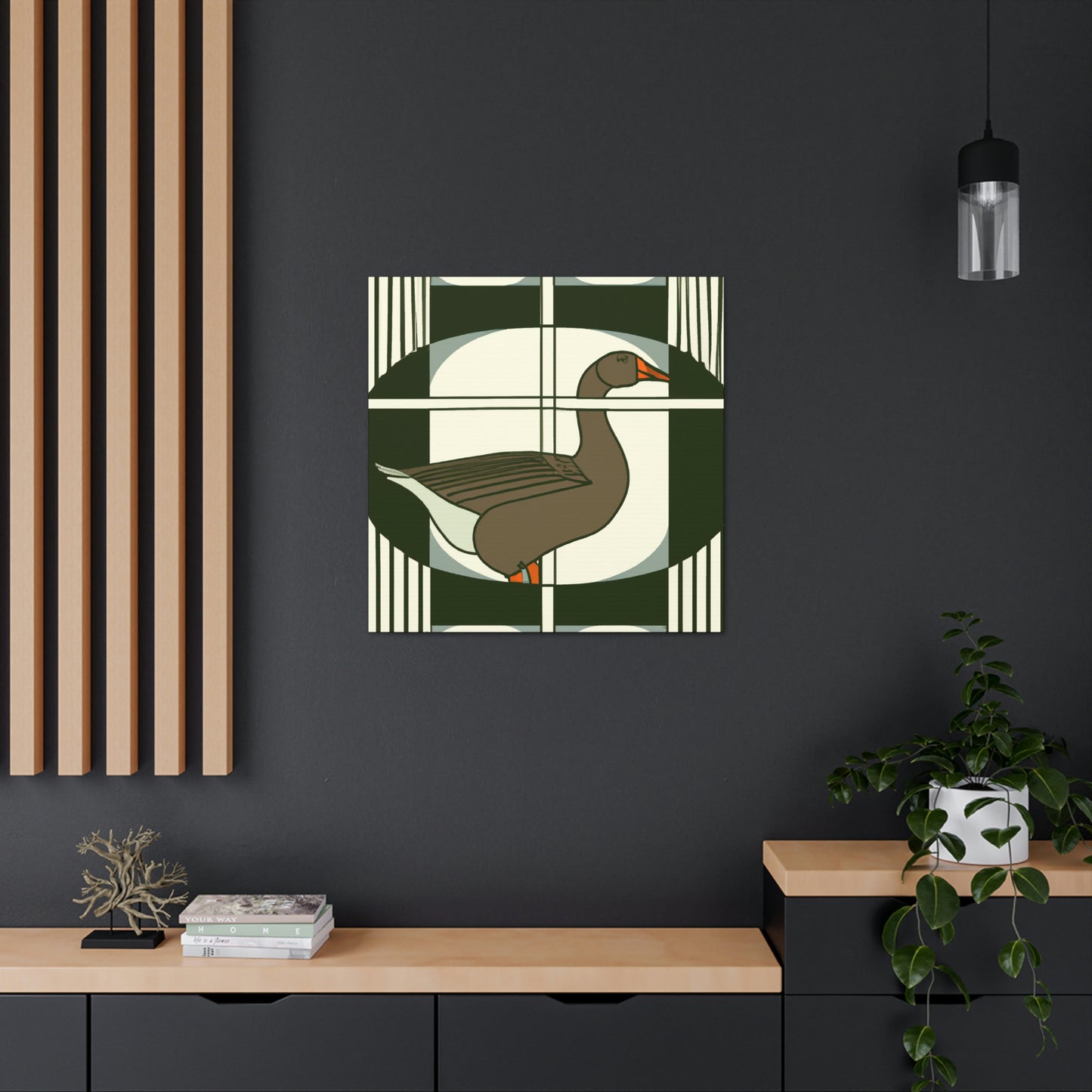 Goose in Deco Style - Canvas