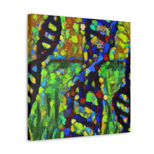 "DNA Strands Inspire Art" - Canvas