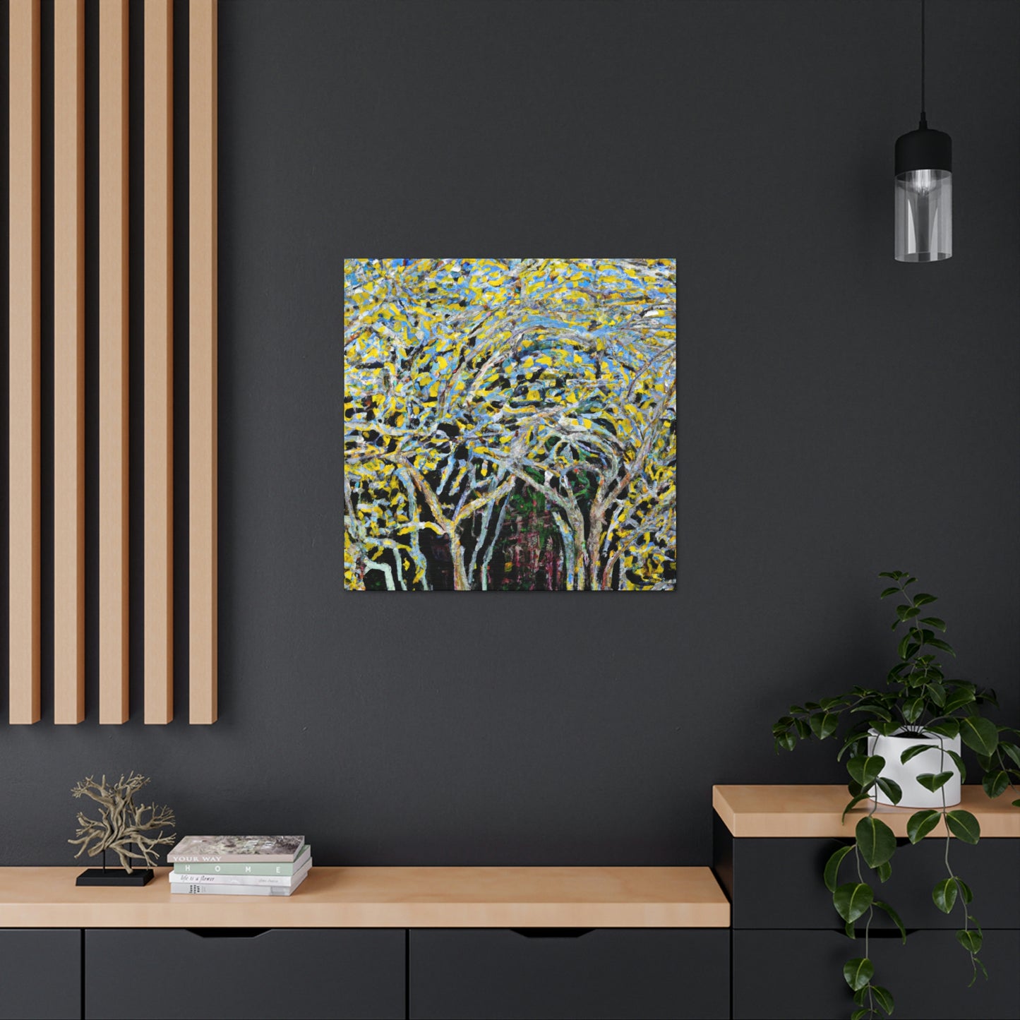 "Dogwood in Expressionism" - Canvas