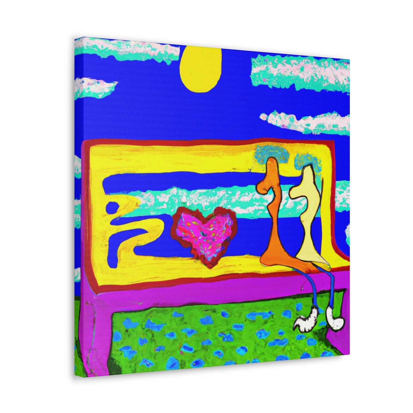 Love's Lonely Bench - Canvas