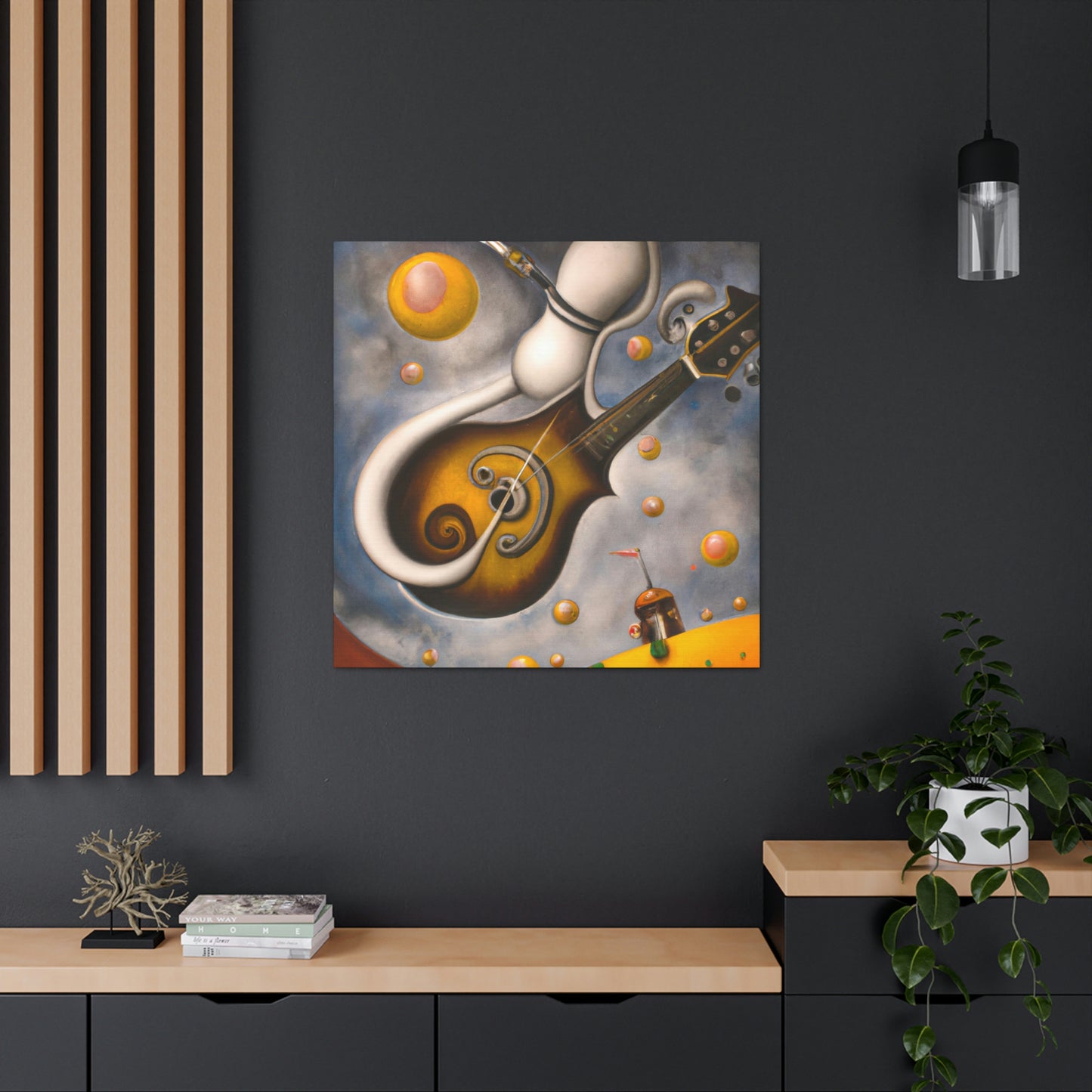 Mandolin in Surreality. - Canvas