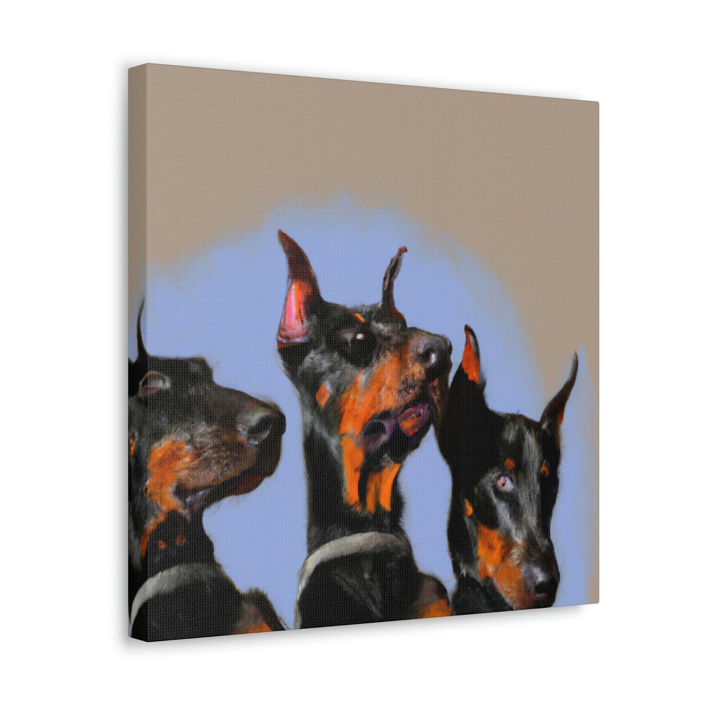 Doberman in Stillness - Canvas