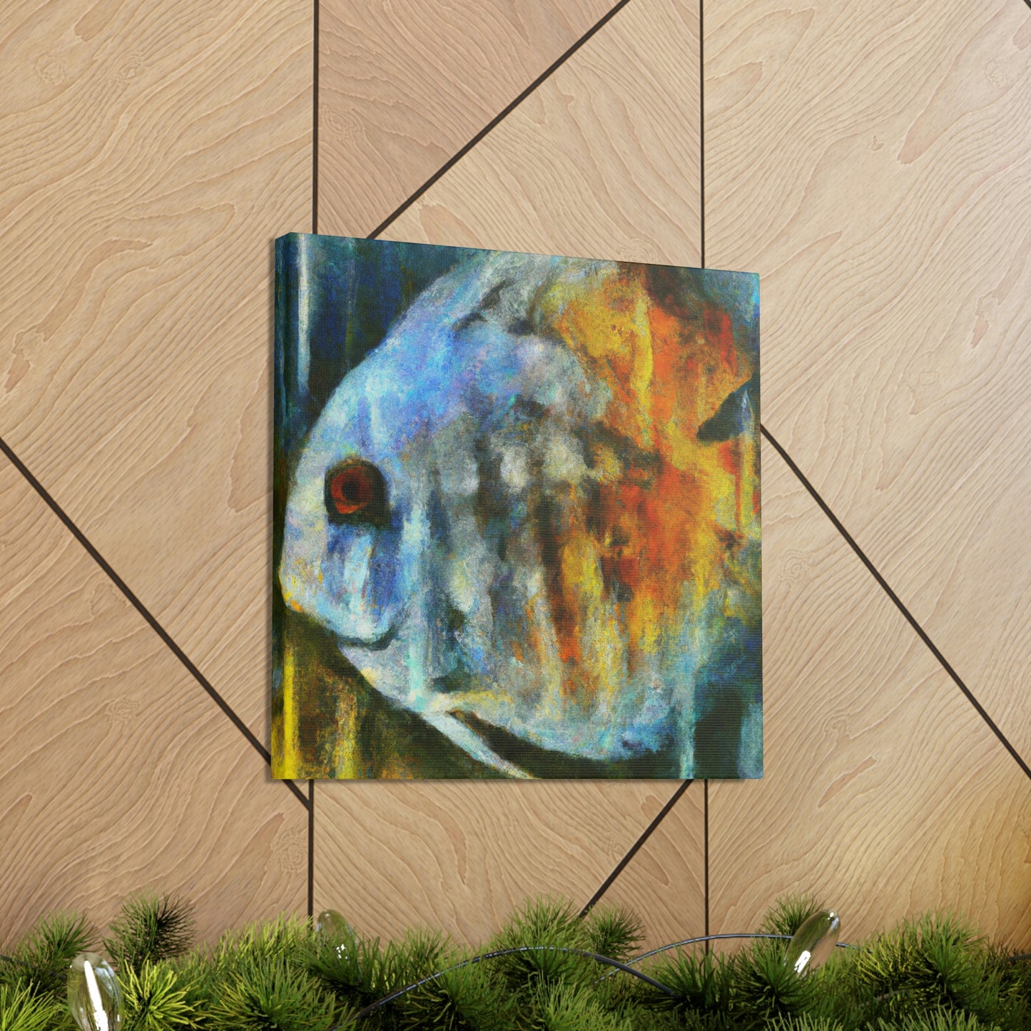 Discus Through Expressionism - Canvas