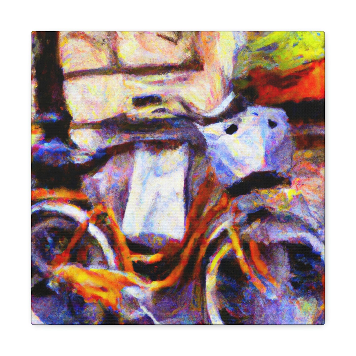 "Bicycle at Sunrise Impression" - Canvas