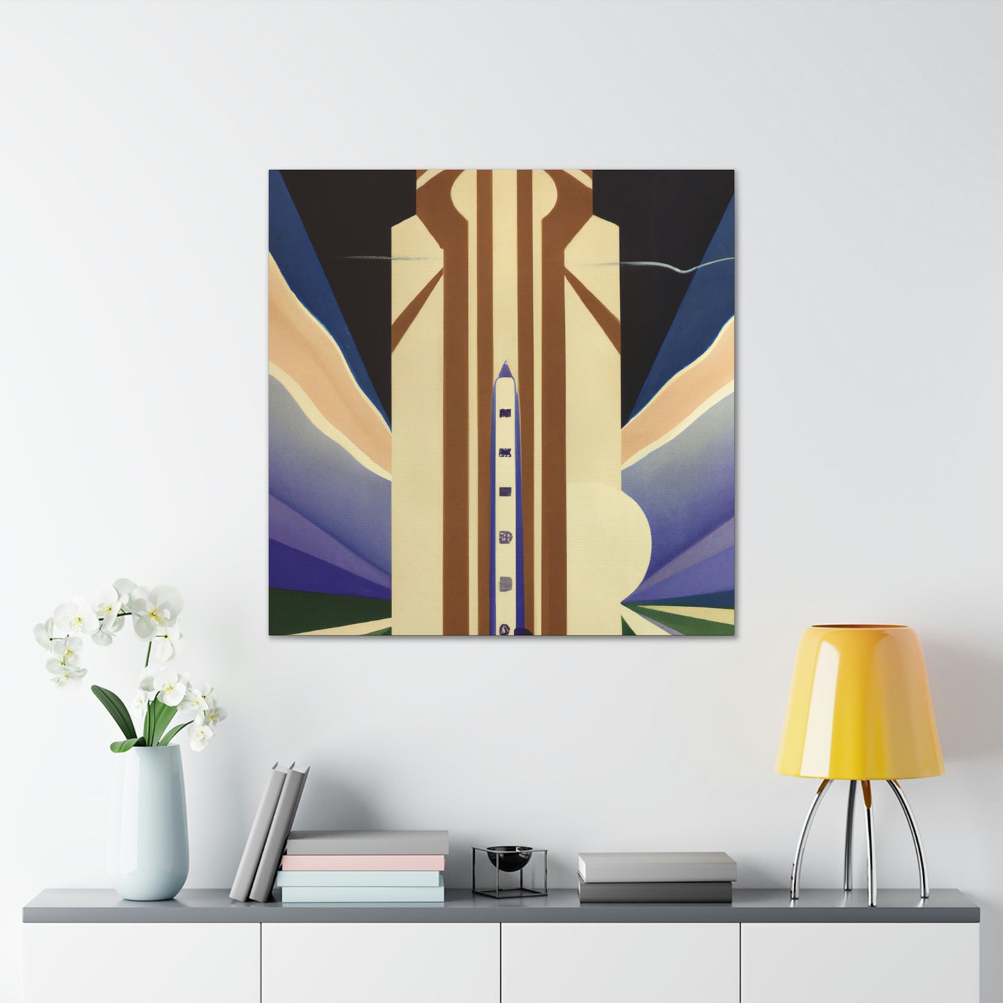 "Gilded City Silo" - Canvas